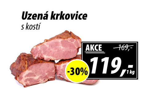 Uzená krkovice s kostí