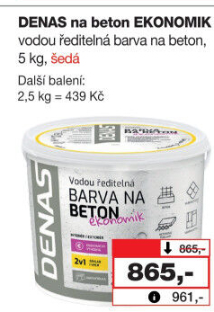 Barva na beton Ekonomik Denas