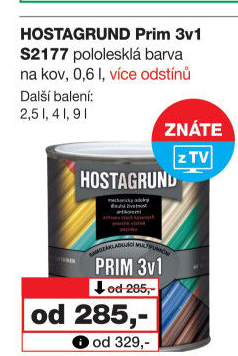 Barva na kov Prim 3v1 Hostagrund
