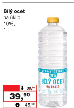 Bílý ocet na úklid 10% Beohemija