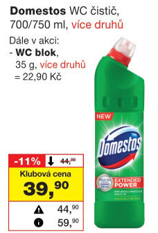 Čistič WC gelový Domestos