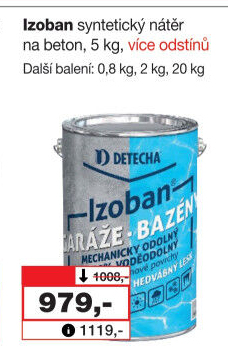 Nátěr na beton Izoban Detecha