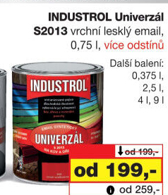 Nátěr na kov a dřevo Univerzál lesk Industrol