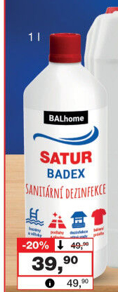 Sanitární dezinfekce Satur Badex