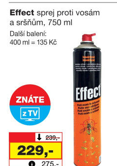 Sprej proti vosám a sršňům Effect