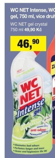 Čistič WC gelový Intense WC Net