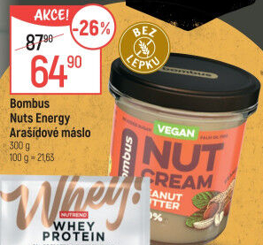 Arašídové máslo Nuts Energy Bombus