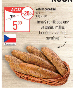 Cereální rohlík