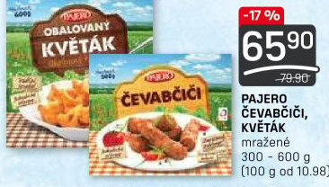 Čevabčiči mražené Pajero