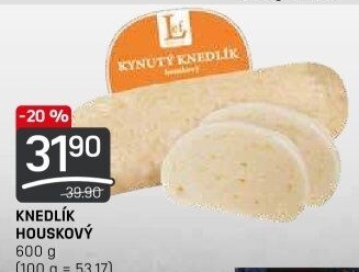 Knedlík houskový kynutý Lef