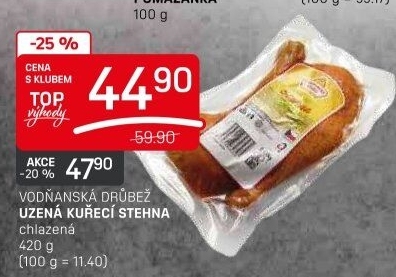 Kuřecí stehna uzená Vodňanské kuře