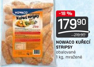 Kuřecí stripsy mražené Zizu Nowaco
