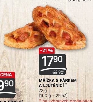 Mřížka s párkem