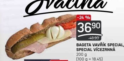 Obložená bageta Lahůdky Vavřík
