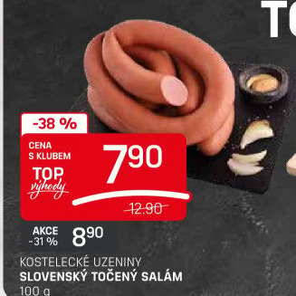 Salám slovenský točený Kostelecké uzeniny