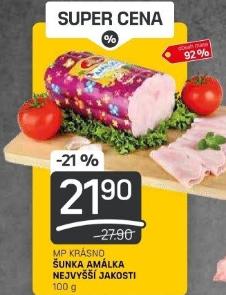 Šunka Amálka nejvyšší jakosti Krásno