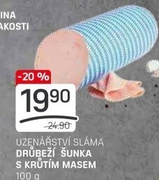 Šunka drůbeží s krůtím masem Sláma