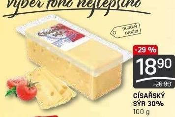 Sýr Císářský 30% Madeta