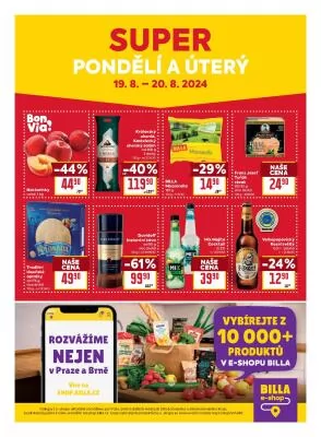 akční leták BILLA 14.8.2024-20.8.2024
