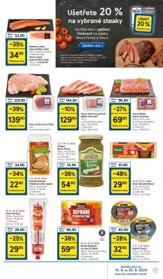 akční leták Tesco 14.8.2024-20.8.2024
