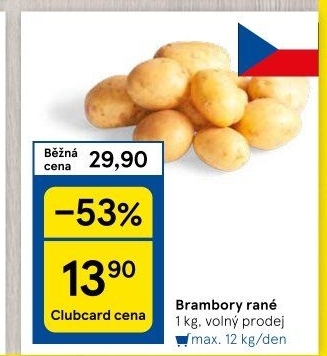 Brambory konzumní rané
