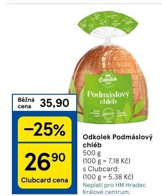 Chléb podmáslový Odkolek