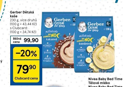 Kaše Gerber Natural for Baby