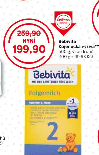 Kojenecká výživa Bebivita