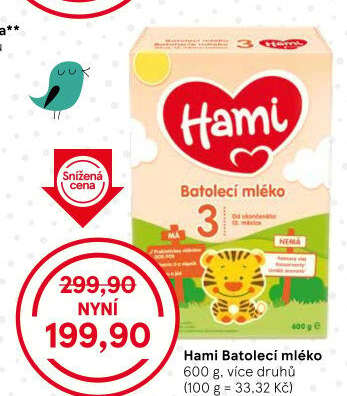 Kojenecká výživa Hami