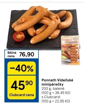 Minipárečky vídeňské Ponnath