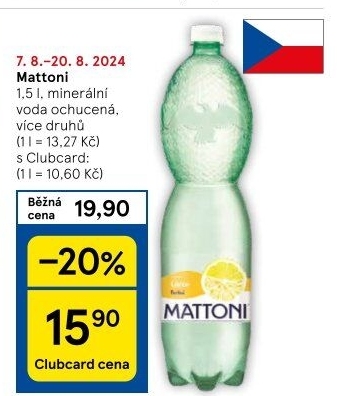 Ochucená voda Mattoni