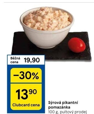 Pikantní sýrová pomazánka