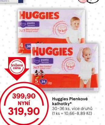 Pleny dětské Huggies Pants