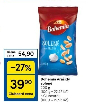 Pražené arašídy Bohemia Chips