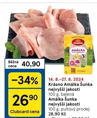 Šunka Amálka nejvyšší jakosti Krásno