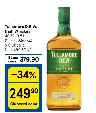 Whiskey irská Tullamore Dew