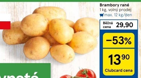 Brambory konzumní rané