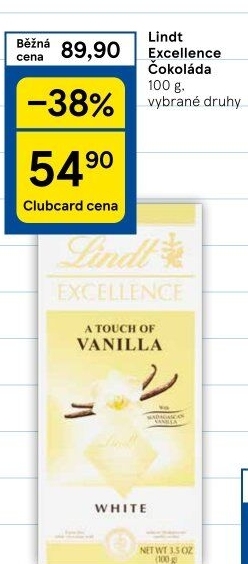Čokoláda Excellence Lindt