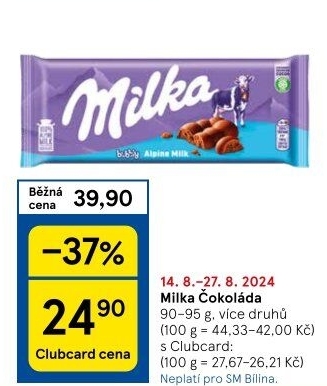 Čokoláda Milka