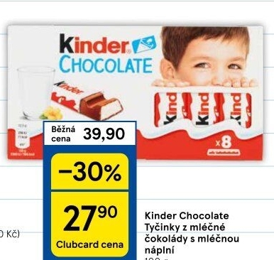 Čokoládky Kinder