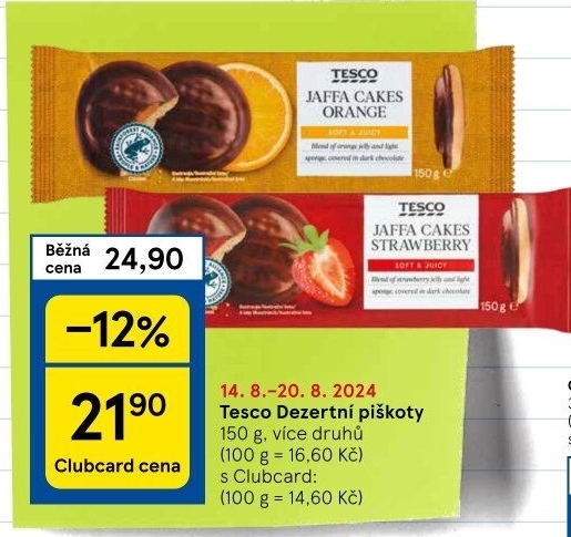 Čokopiškoty Tesco