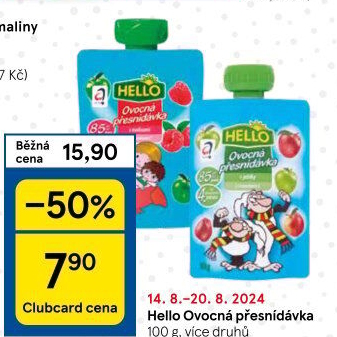 Ovocná kapsička Hello