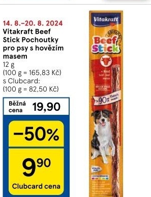 Pamlsky pro psy Beef Stick Vitakraft