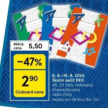 Školní sešit A5