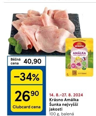 Šunka Amálka nejvyšší jakosti Krásno