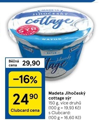 Sýr Cottage Jihočeský Madeta