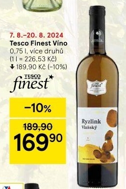 Vína Tesco Finest