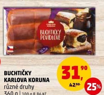 České buchtičky Karlova Koruna