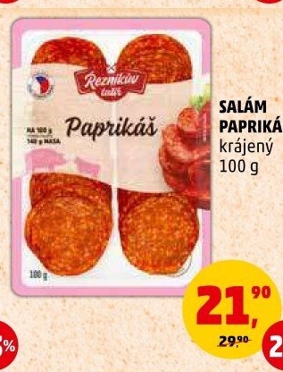 Salám Paprikáš Řezníkův talíř