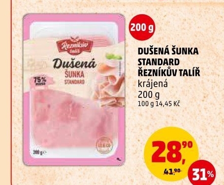 Šunka dušená standard Řezníkův talíř